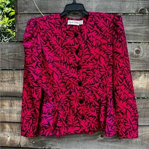 90s palm print top